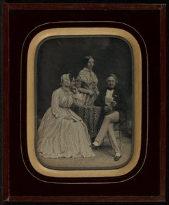 Portrait de Jean Gabriel et Anne-Charlotte-Adélaïde Eynard avec Madame Charrière