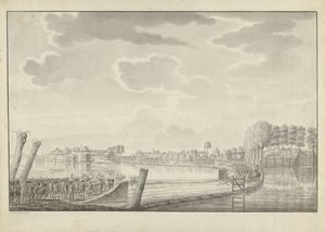 Attaque à Ouderkerk aan de Amstel, 1787 - Jean George Teissier (signed by artist)