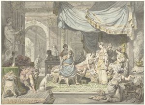 Antiochus tente de cacher son amour pour sa mère Stratonice - Jean Grandjean