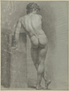 Nu masculin debout, vu de dos - Jean Grandjean