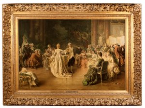 Le Menuet - Jean Guillaume (1858 1931) Rosier