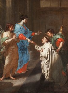 Les fiançailles mystiques du bienheureux Hermann Joseph avec la Vierge Marie - Jean Guillaume Carlier