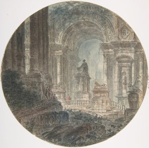 Fantaisie architecturale, fin du XVIIIe siècle