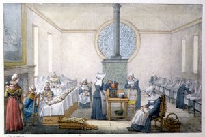 Enfants trouvés (orphelinat) - Lithographie par Marlet, fin du XIXe siècle - Jean Henri Marlet