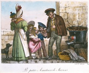 Les petits connaisseurs de châtaignes, vers 1810-20