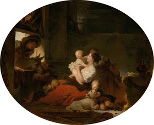 La famille heureuse - Jean Honore Fragonard