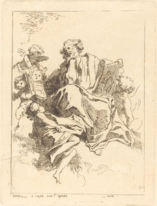 Saint Luc - Jean Honoré Fragonard after Giovanni Lanfranco