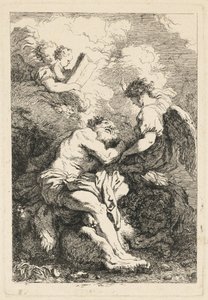 La vision de Saint Jérôme - Jean Honoré Fragonard after Johann Liss