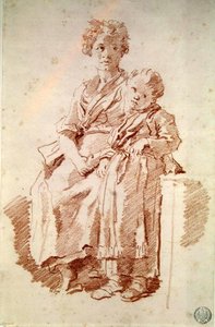 Jeune fille avec sa sœur
