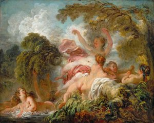 Les baigneuses - Jean Honore Fragonard