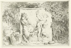 Danse des satyres (Bacchanales) - Jean Honore Fragonard