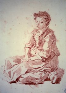 Petite fille assise sur ses talons - Jean Honore Fragonard
