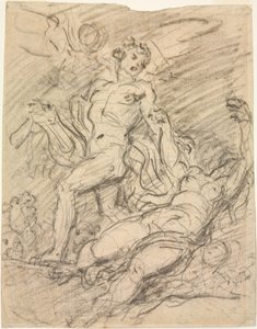 Orphée et Eurydice (recto) - Jean Honore Fragonard
