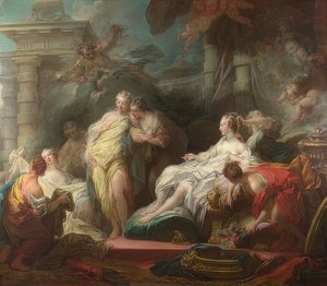Psyché montrant des cadeaux de l