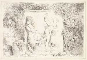 Danse des satyres des Bacchanales, ou jeux des satyres - Jean Honore Fragonard