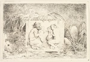 Famille de satyres des Bacchanales, ou jeux de satyres - Jean Honore Fragonard
