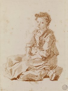 Petite fille assise par terre - Jean Honore Fragonard