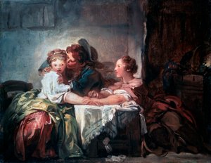 Le Baiser Capturé, fin du XVIIIe siècle - Jean Honore Fragonard