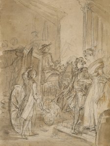 Le départ en carrosse - Jean Honore Fragonard