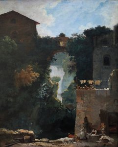 Les chutes de Tivoli - Jean Honore Fragonard