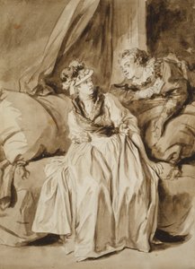 La Lettre, ou La Conversation Espagnole - Jean Honore Fragonard