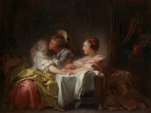 Le Baiser volé, c.1760 - Jean Honore Fragonard