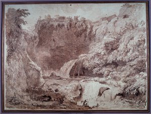 La grotte de Neptune à Tivoli - Jean Honore Fragonard