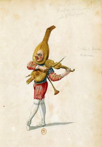 Croquis de costume par Jean Berain l