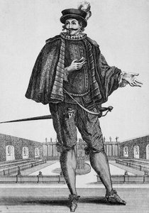 Capitan Spezzaferro, costume de scène, gravure de Jean Berain l