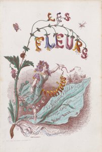 Les Fleurs Animées, Page de titre, 1847