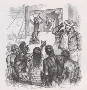 Le Noir et les marionnettes des Œuvres complètes de Béranger - Jean Ignace Isidore Gérard