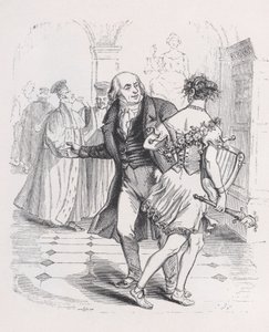 La Muse en fuite des Œuvres complètes de Béranger - Jean Ignace Isidore Gérard