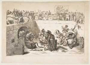 Le peuple livré aux taxes vampires, mai 1833