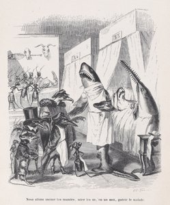 Nous allons inciser les muscles, scier les os, en un mot, guérir les malades de Sc..., vers 1837-1847 - Jean Ignace Isidore Gérard