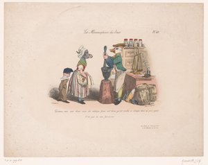 Ânesse commandant à un canard dans une épicerie