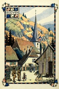 Le paradis tricolore : Seewen 1918 - Jean Jacques (1873 1951) Waltz