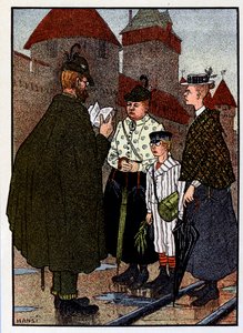 Vogesen Bilder (images des Vosges) ; Visite du château - Jean Jacques (1873 1951) Waltz