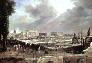 Proclamation de la Deuxième République française, Place de la Concorde, 24 février - Jean Jacques (after) Champin