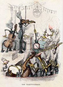 Concert de vapeur, 1844 - Jean Jacques Grandville