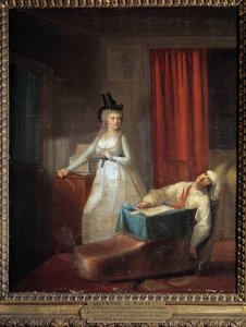 Charlotte Corday assassine Jean-Paul Marat (1743-1793) le 13 juillet - Jean Jacques Hauer