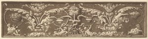Frise ornementale avec putti et serpents entrelacés, de Recueil de Différentes Compositi..., 1784 - Jean Jacques Lagrenee