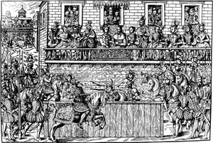 Mort du roi Henri II au tournoi, 1559 - Jean Jacques Perrissin