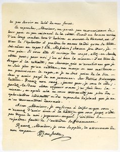 Lettre de Jean-Jacques Rousseau, 15 juillet 1764 - Jean Jacques Rousseau