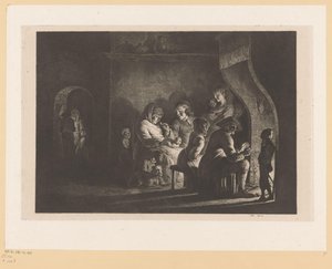 Famille de paysans autour d