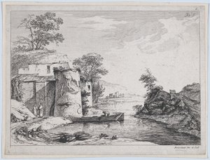 Vieilles Tours sur une Rive - Jean Jacques de Boissieu