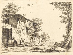 La fileuse - Jean Jacques de Boissieu