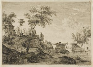 Le Pont en bois - Jean Jacques de Boissieu