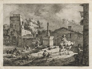 Vue de Saint-Andéol - Jean Jacques de Boissieu