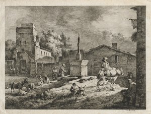 Vue de Saint-Andéol - Jean Jacques de Boissieu