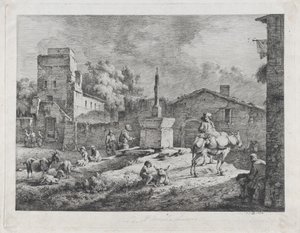 Vue de Saint-Andéol - Jean Jacques de Boissieu
